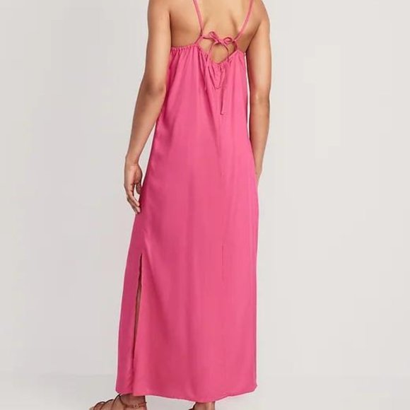 NEW Old Navy Tie-Back Maxi Slip Dress for Women - Picture 2 of 7